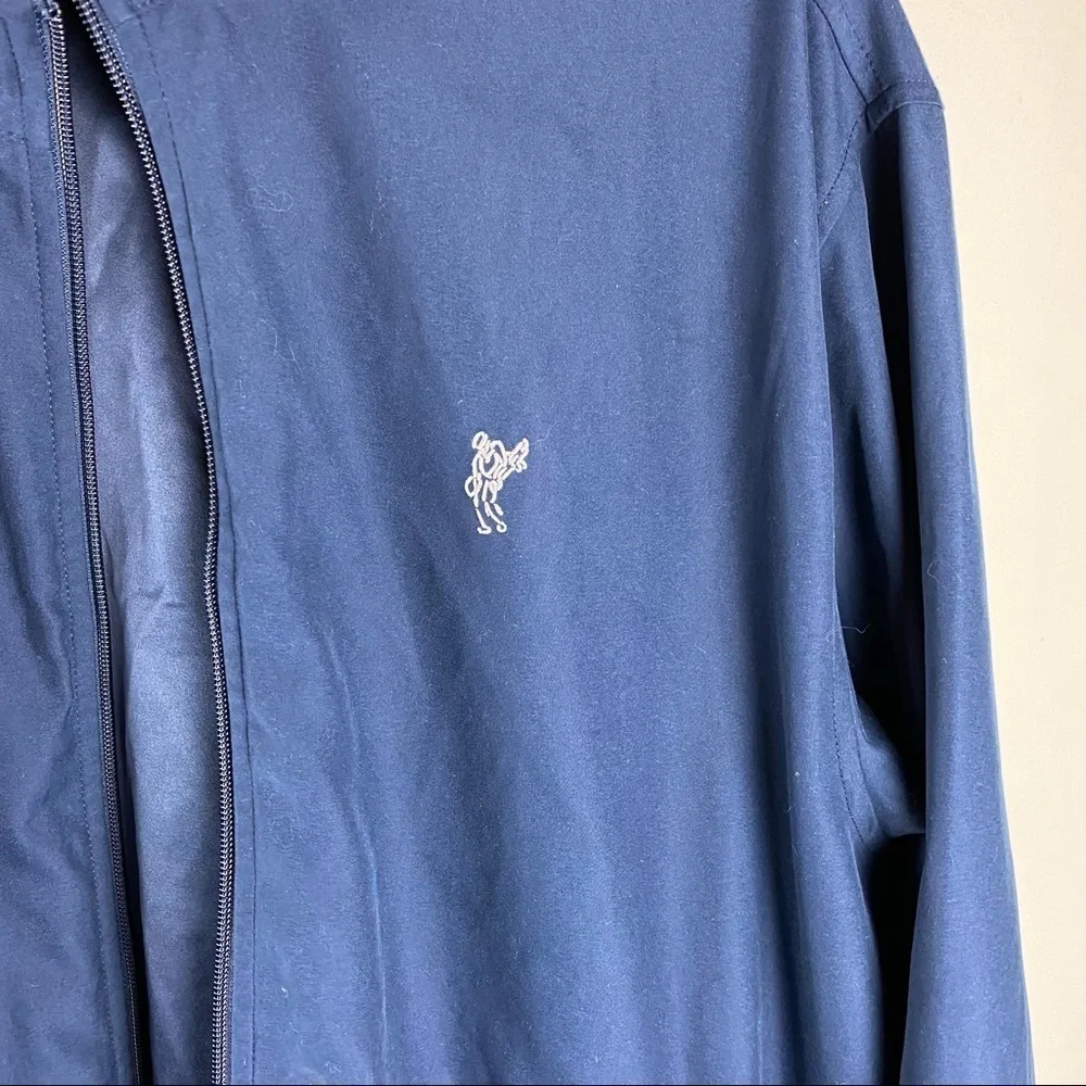 Ashworth: Lightweight Full Zip Up Windbreaker Jacket‎ Navy Blue Size Large